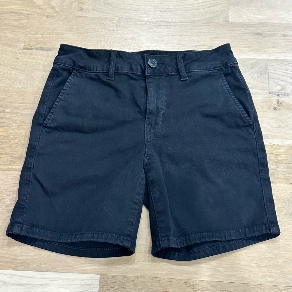 American Eagle Women’s Black Khaki Shorts with Stretch